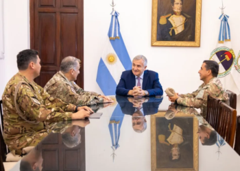 El mandatario provincial se reunió con el nuevo Jefe de la V Brigada de Montaña del Ejército