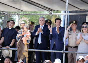 Morales y Sadir honraron a San José en Perico