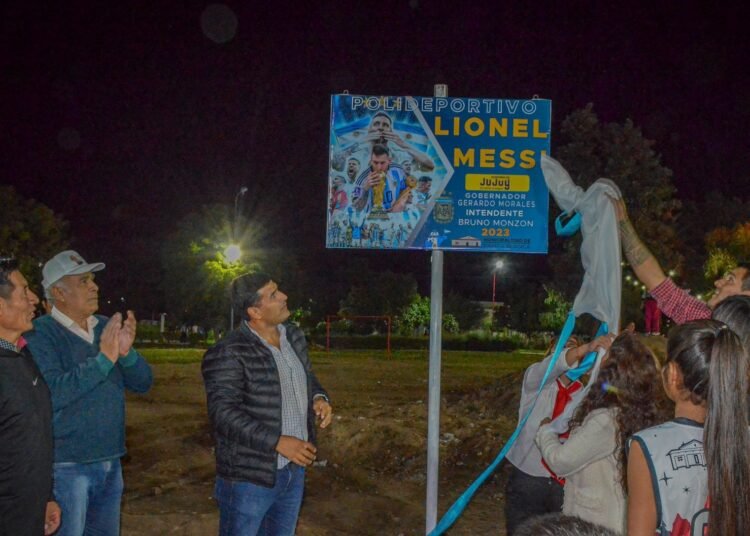 Lionel Messi homenajeado en Jujuy: polideportivo lleva su nombre