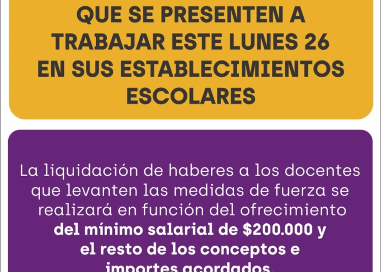 No se descontará al docente que vaya a dar clases