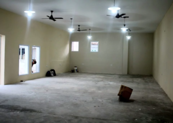 Avanza en su etapa final la remodelación del Gimnasio Municipal sampedreño