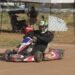 Podio de Nicolás Moisés en la fecha del karting salteño