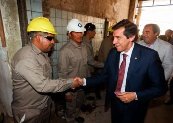 Sadir recorrió obras en San Pedro