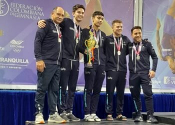 Santiago Ferrari y una buena performance en el Sudamericano de Trampolín