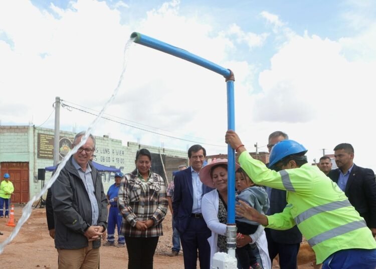Sadir dejó en funcionamiento una red de agua potable en Humahuaca
