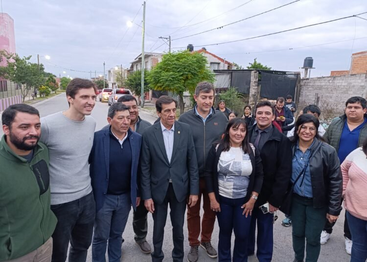 El Carmen inauguro el pavimento de calle Laprida