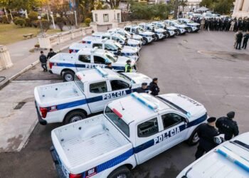 Sadir entregó 14 camionetas para fortalecer el sistema de seguridad