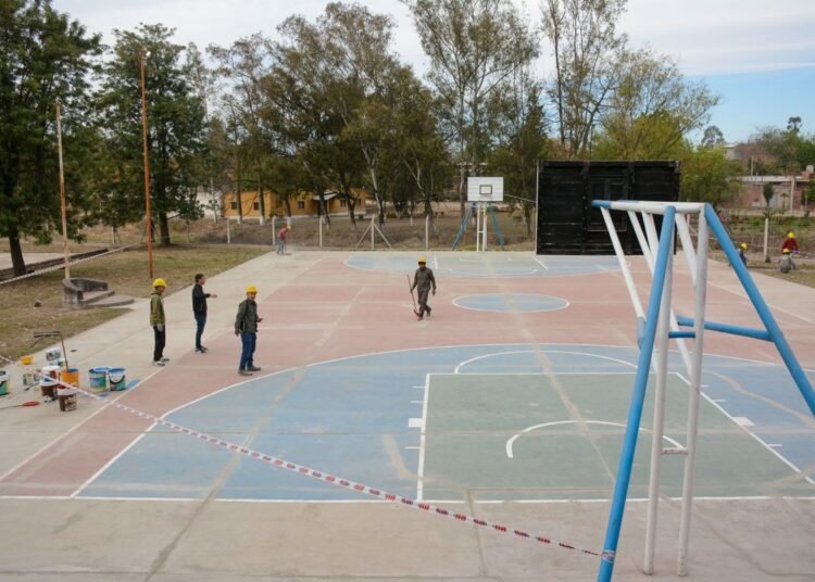 A punto de finalizarse la obra de la Asociación de Básquet palpaleña
