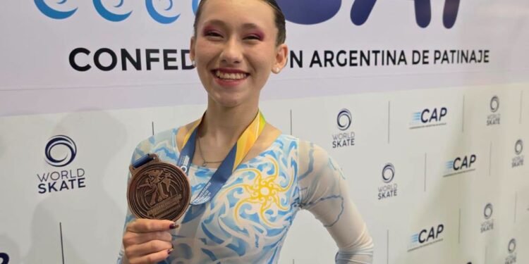Selene Miy hizo podio panamericano y le dio otra alegría al patinaje jujeño