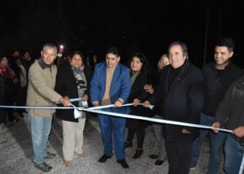 Monterrico inauguró la extensión del alumbrado público sobre las rutas provinciales 44 y 58