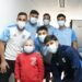 El corazón albiceleste: Gimnasia llevó juguetes y alegría al Materno Infantil