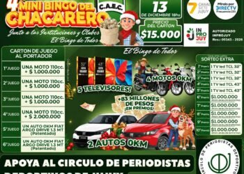 El Círculo de Periodistas Deportivos de Jujuy vende el Mini Bingo del Chacarero para sostener su sede